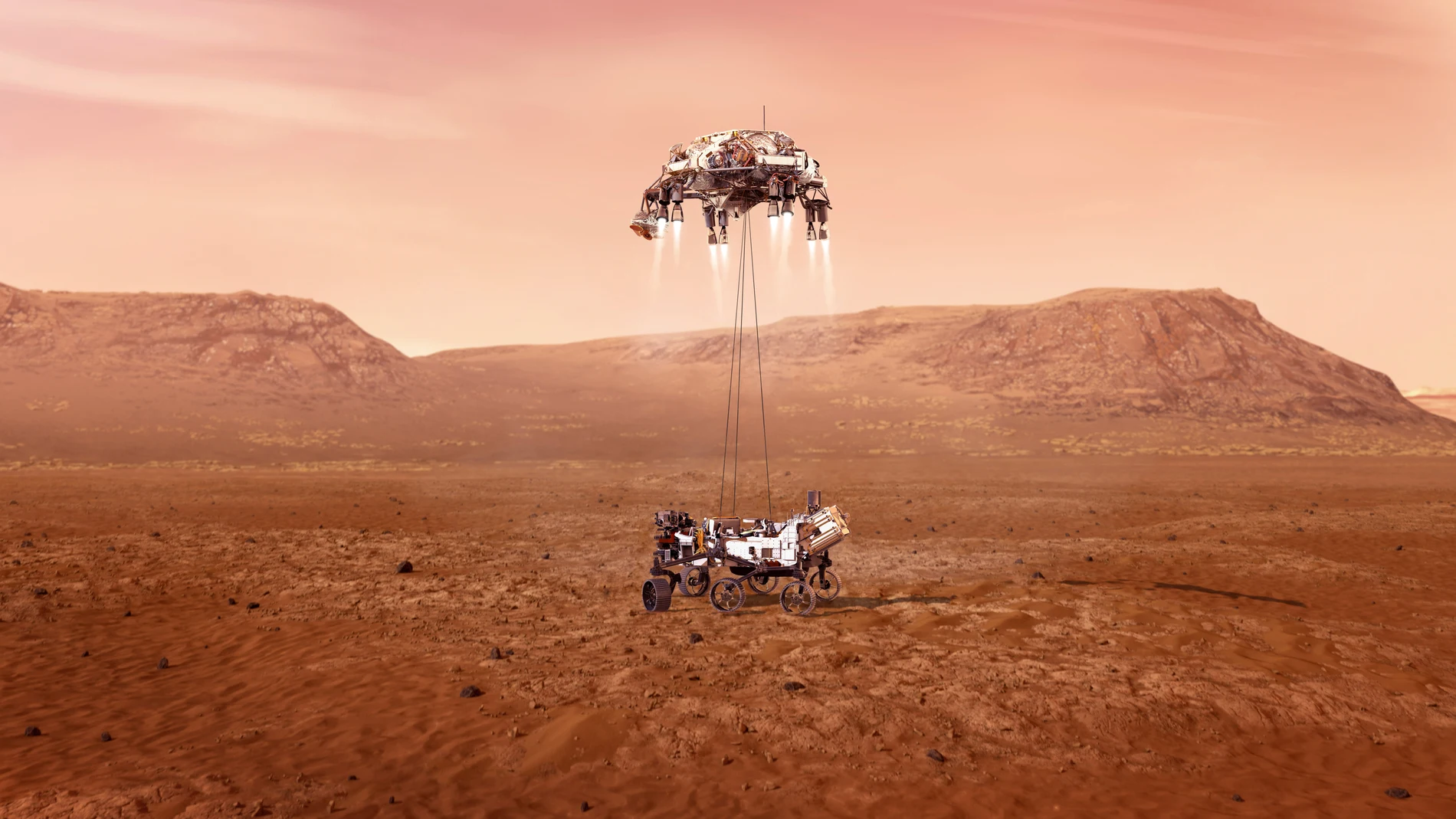 dispositivo de exploración de en planeta marte